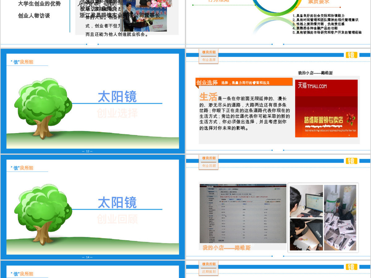 木木的职业生涯规划PPT模板