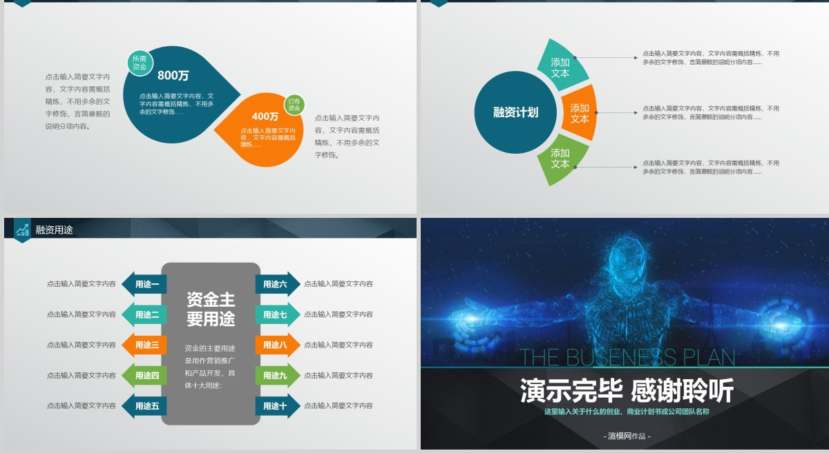 2021商业融资企划书PPT模板