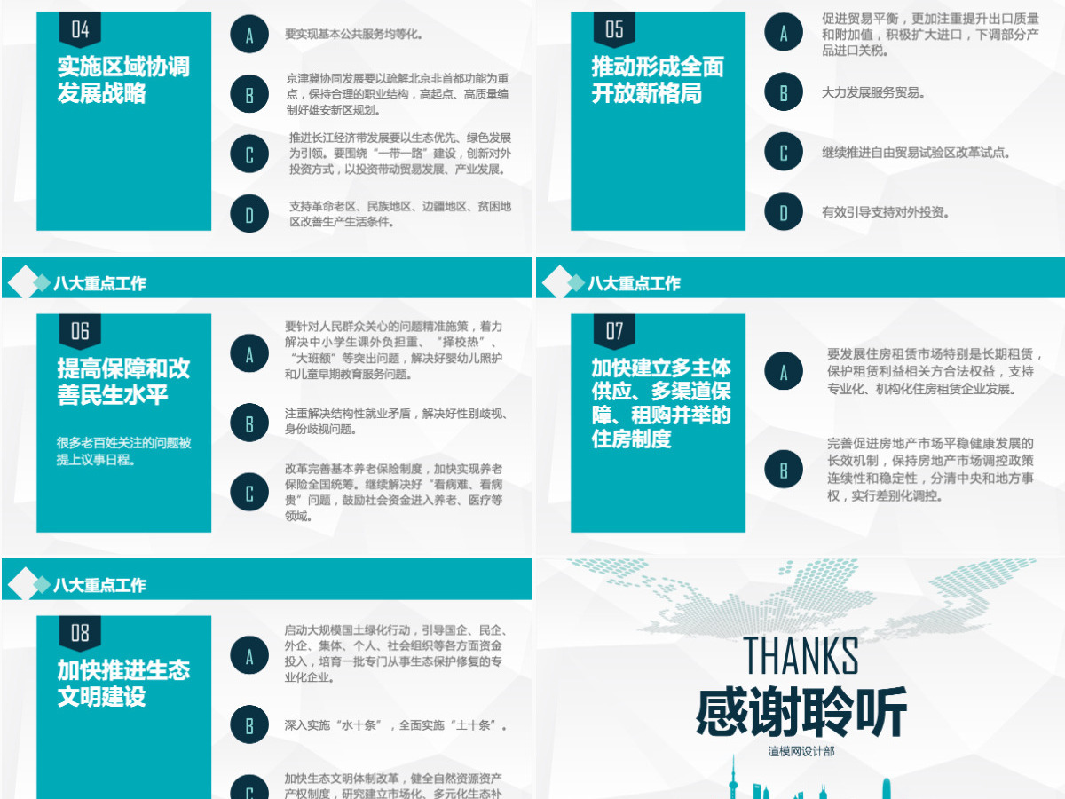 2019中央经济工作大会PPT模板