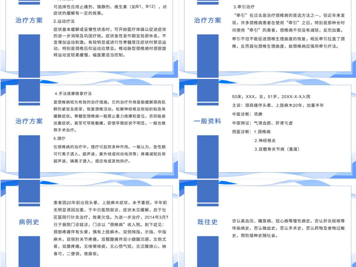 2022颈椎病护理查房清新个性护理查房通用PPT 2022颈椎病护理查房清新个性护理查房通用PPT