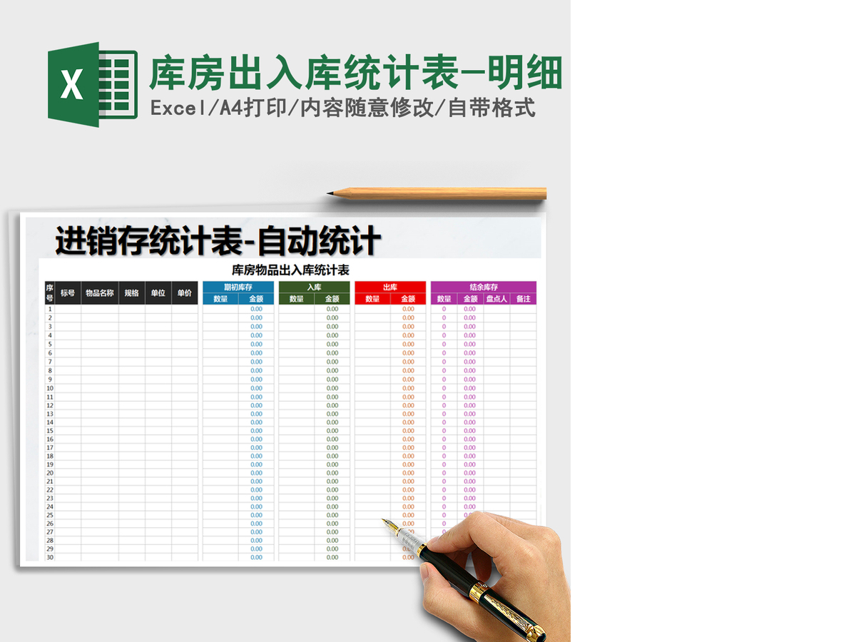 2021年库房出入库统计表-明细