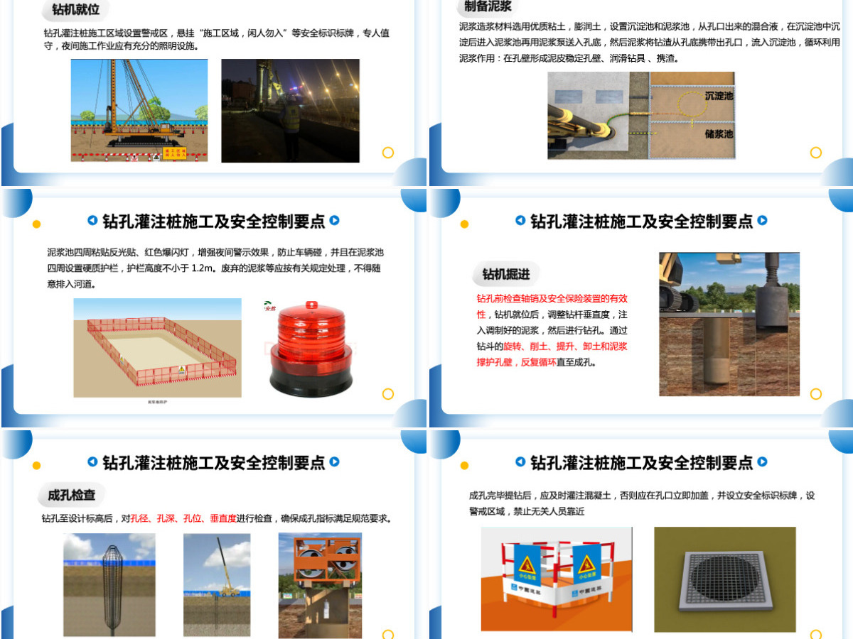 政府企业钻孔灌注桩施工及安全管理商务PPT模板 政府企业钻孔灌注桩施工及安全管理商务PPT模板
