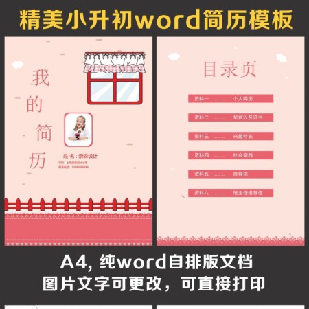 小升初简历