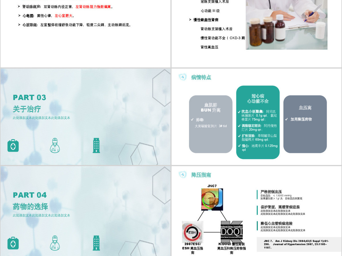 清新简约医疗病例演讲通用动态PPT模板 清新简约医疗病例演讲通用动态PPT模板
