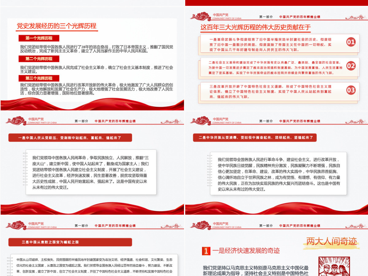 2021百年辉煌与百年未有之大变局PPT党政部门2021年党史学习教育专题党课PPT模板-含讲稿 2021百年辉煌与百年未有之大变局PPT党政部门2021年党史学习教育专题党课PPT模板-含讲稿