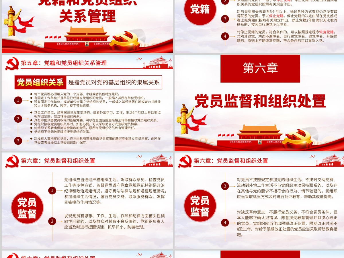 原创中国共产党党员教育管理工作条例学习解读PPT-含讲稿