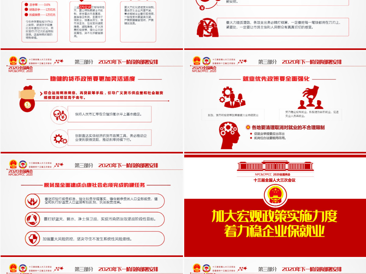 2020年风雨无阻奋勇向前全国两会政府工作报告详细解读党政党建党课ppt 2020年风雨无阻奋勇向前全国两会政府工作报告详细解读党政党建党课ppt