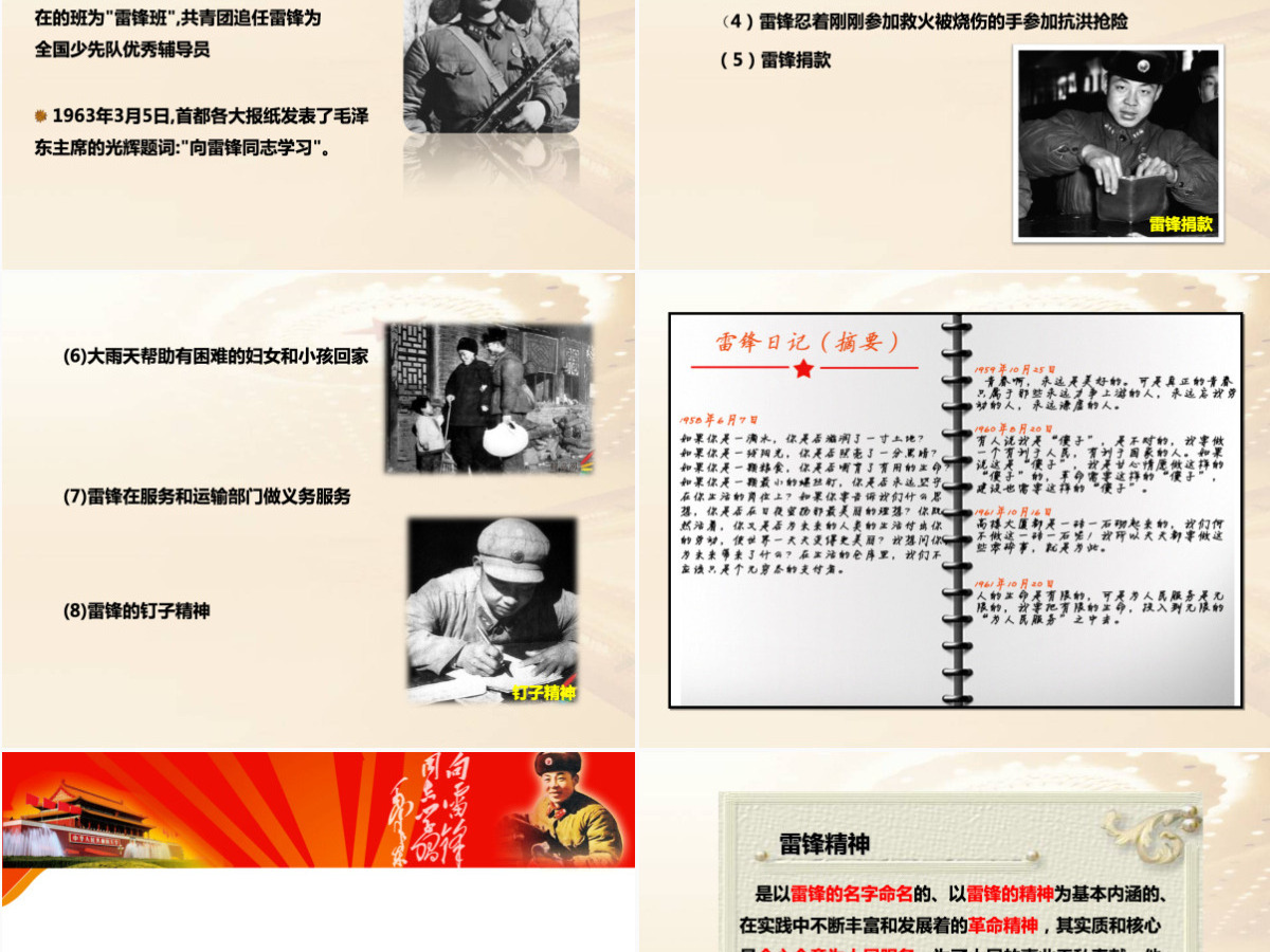 学习雷锋精神党课PPT课件