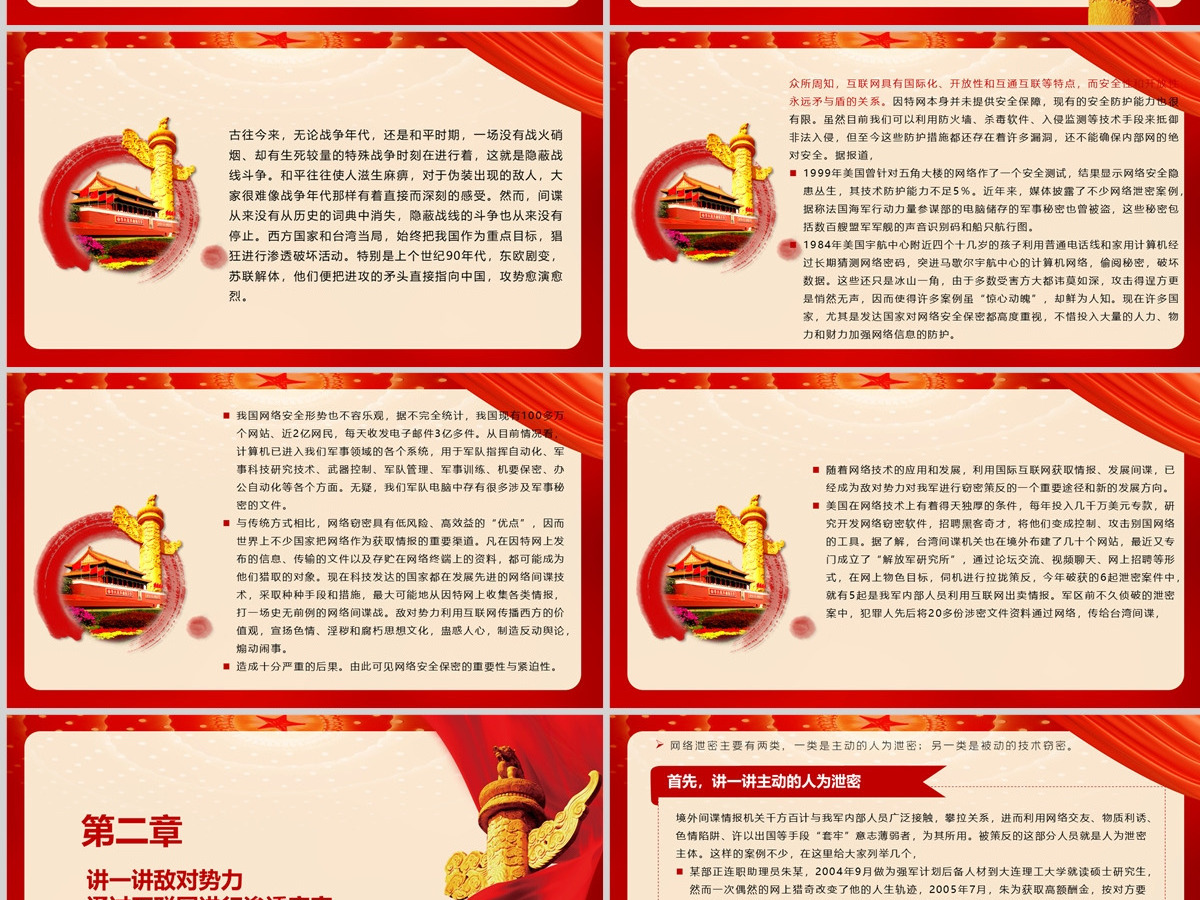 2024网络安全保密教育PPT党政风认清严峻形势强化网络安全意识切实提高涉网防间保密能力部队党课课件
