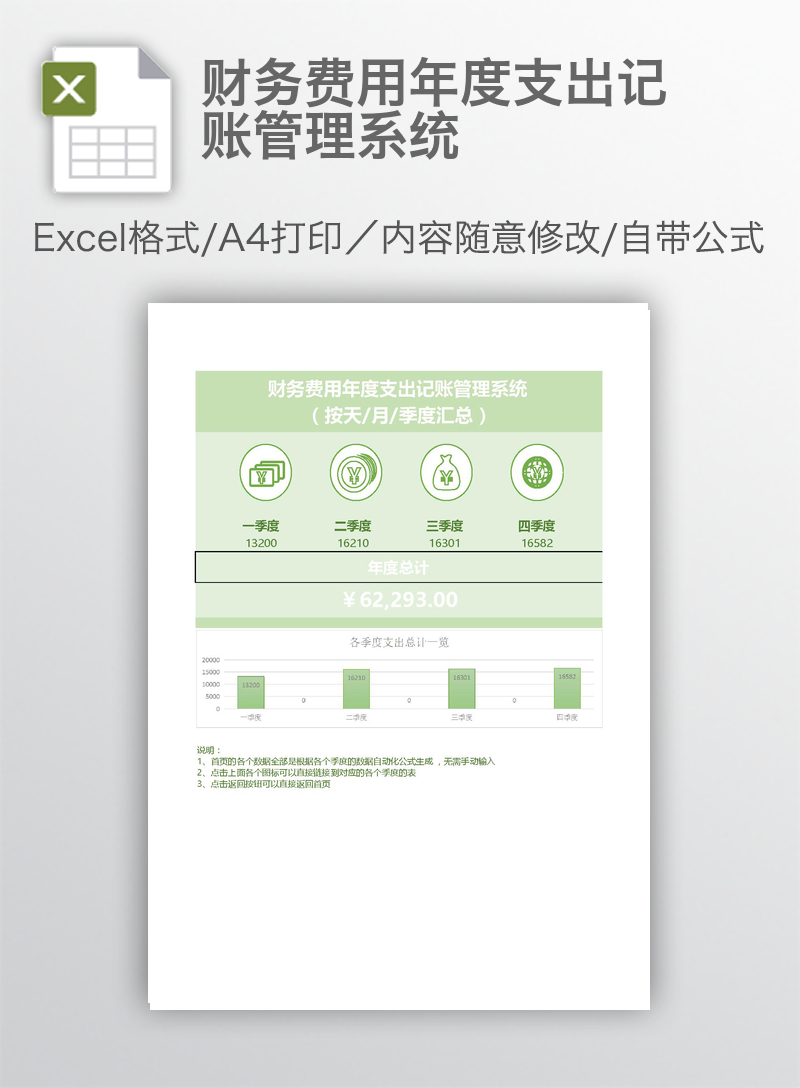 财务费用年度支出记账管理系统 财务费用年度支出记账管理系统
