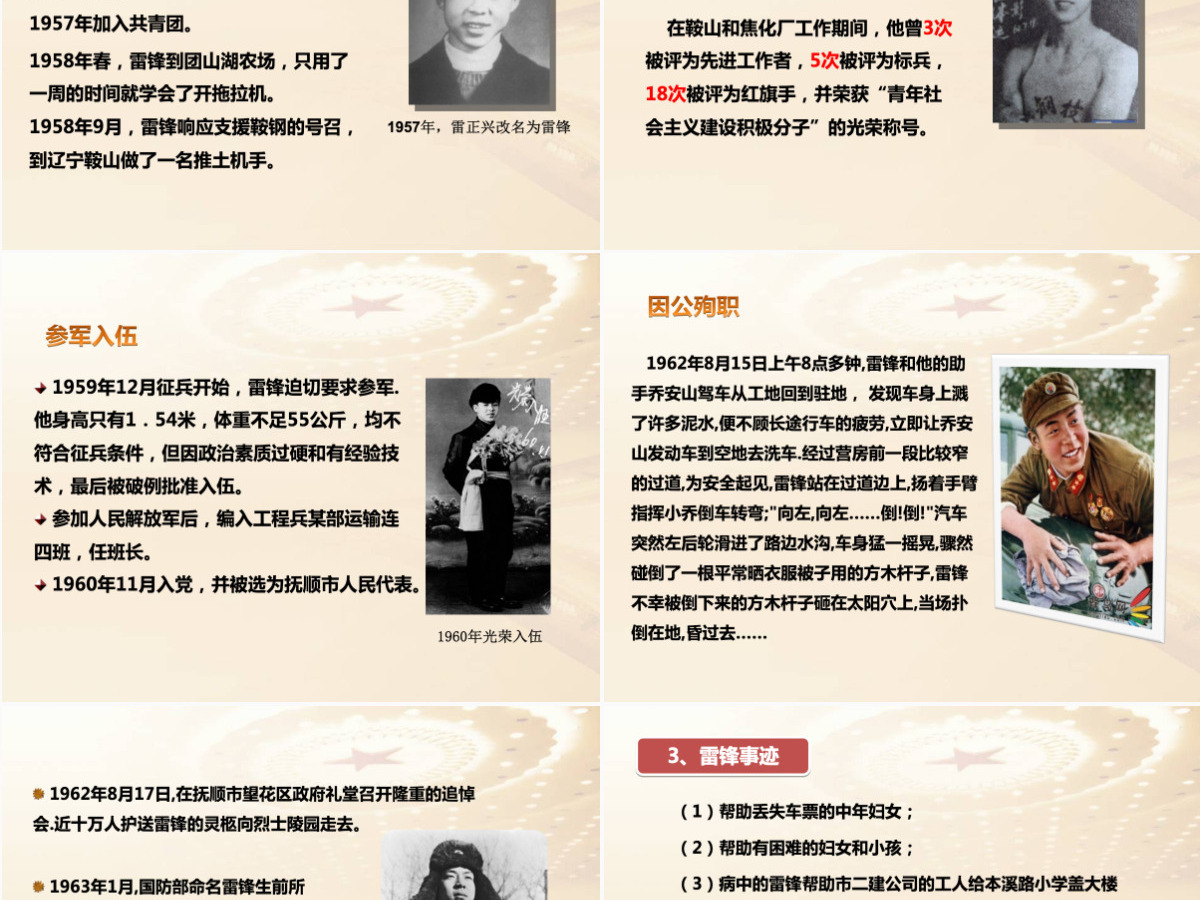 学习雷锋精神党课PPT课件