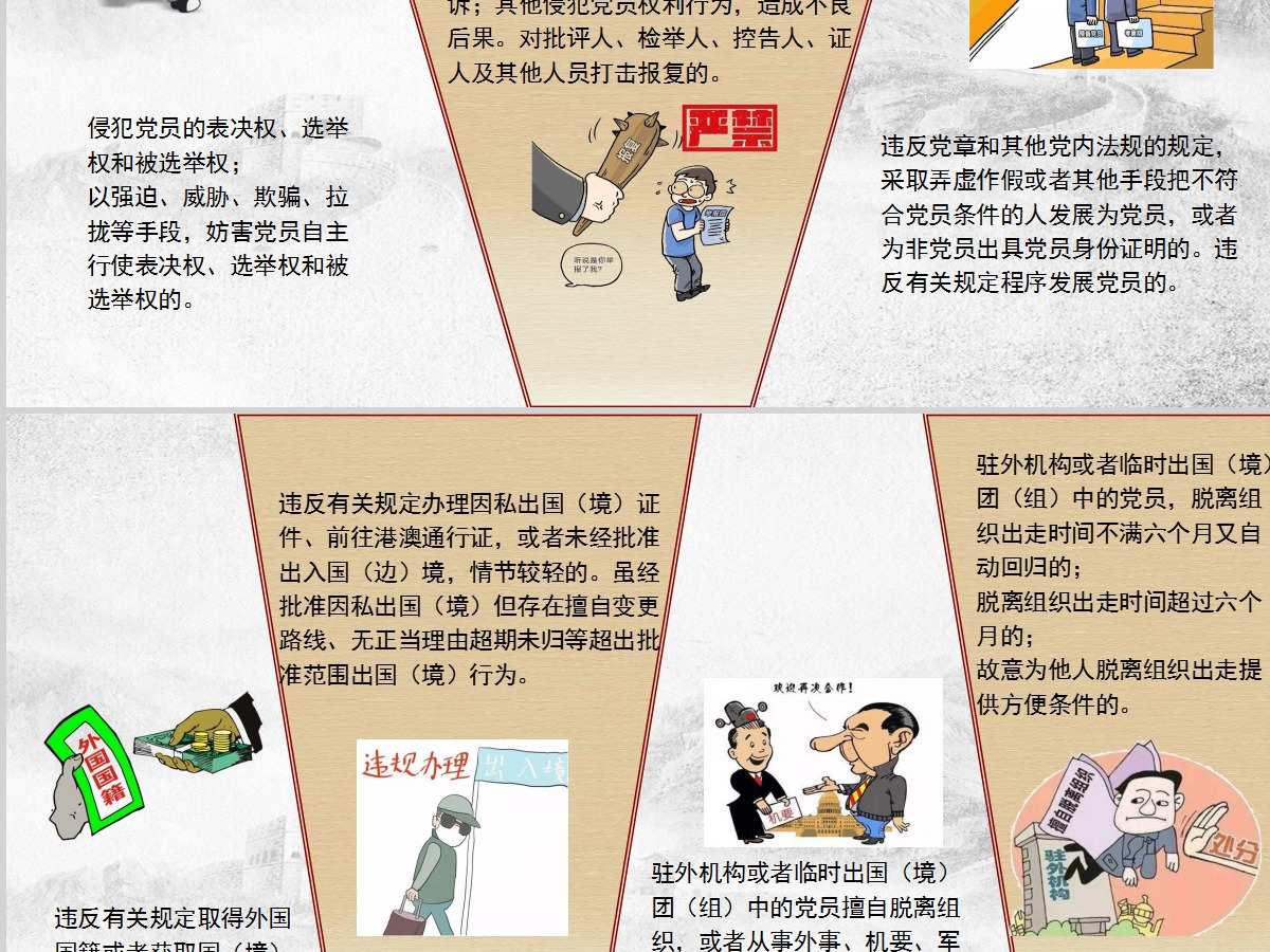 红色党课党纪教育条例PPT设计