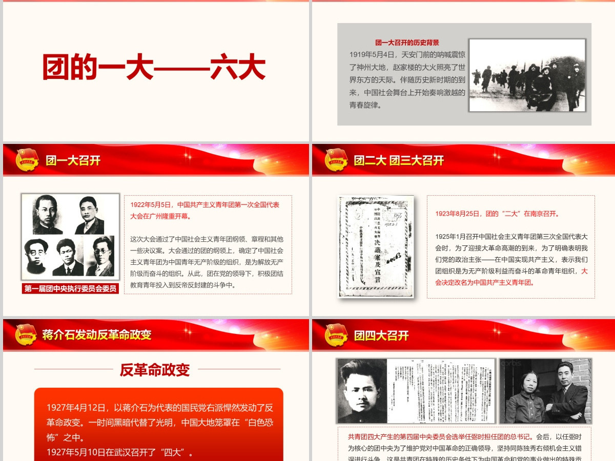 团的历史共青团光辉历史团史共青团PPT