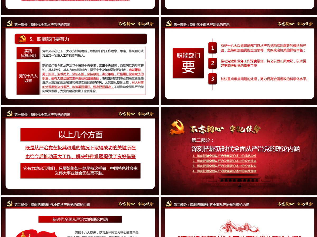 原创新时代全面从严治党PPT基层党员干部党风廉政建设微党课课件教案-含讲稿 原创新时代全面从严治党PPT基层党员干部党风廉政建设微党课课件教案-含讲稿