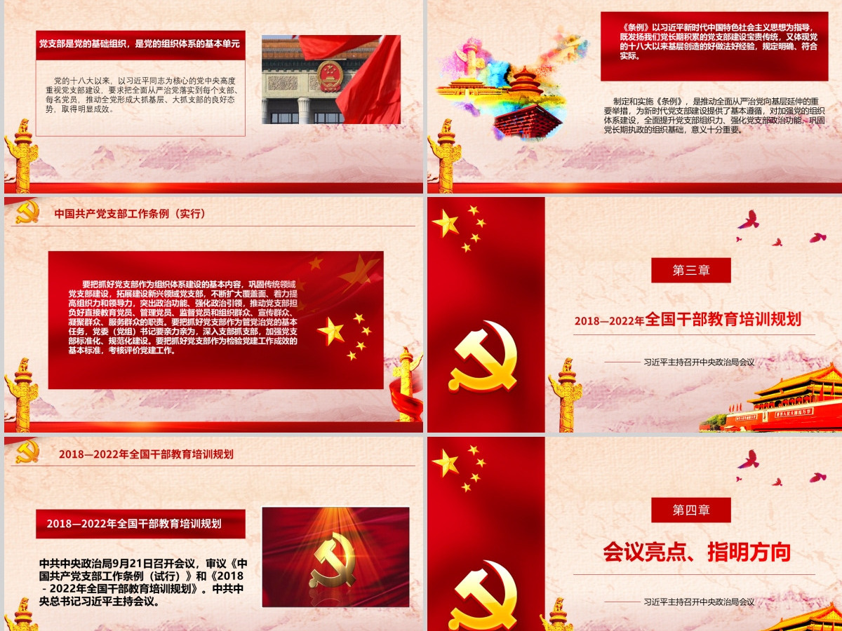 2021中国共产党支部工作条例PPT (Web)