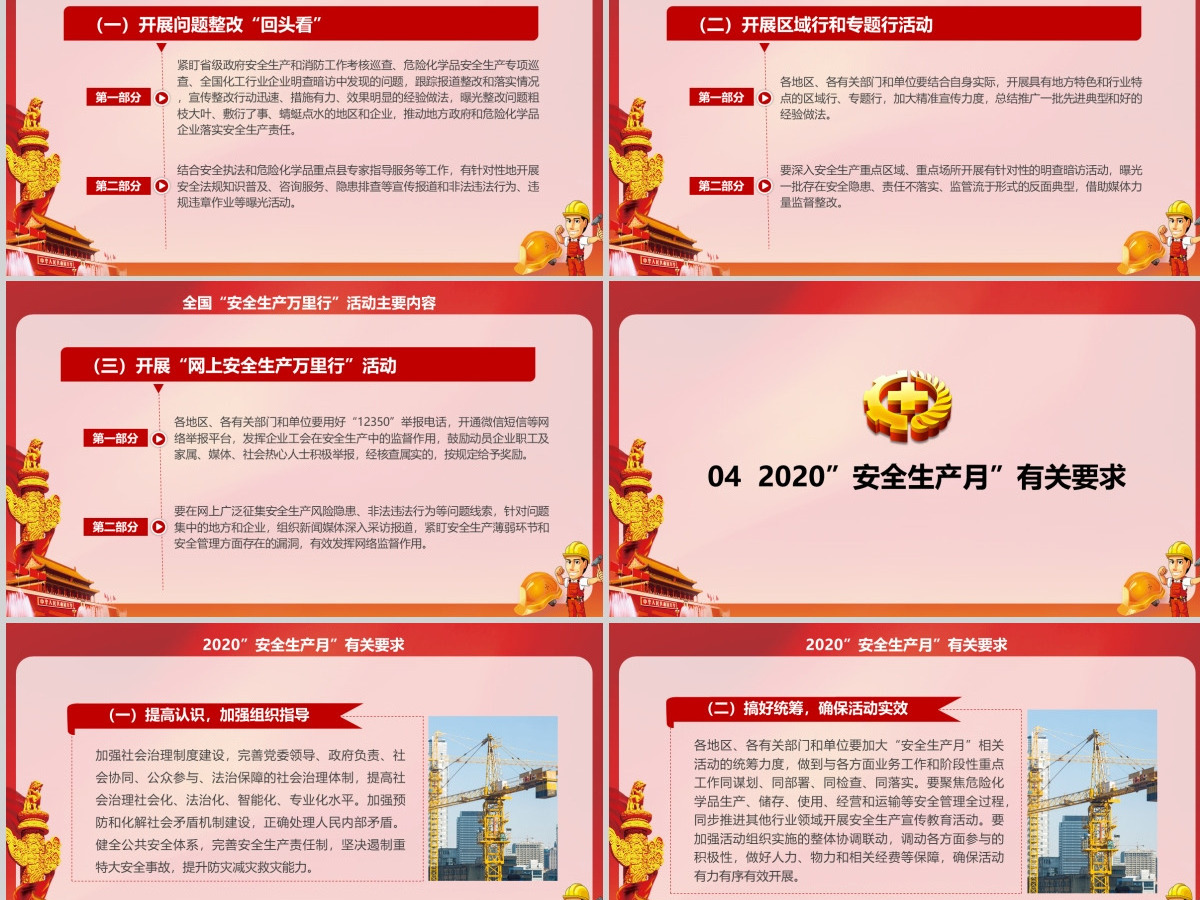 2019安全生产月宣传安全教育PPT