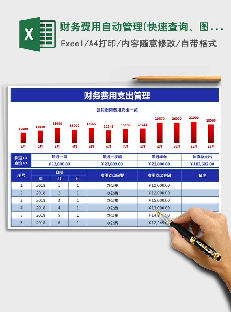 2021年财务费用自动管理(快速查询、图表直观展示、鲜明特价) 2021年财务费用自动管理(快速查询、图表直观展示、鲜明特价)