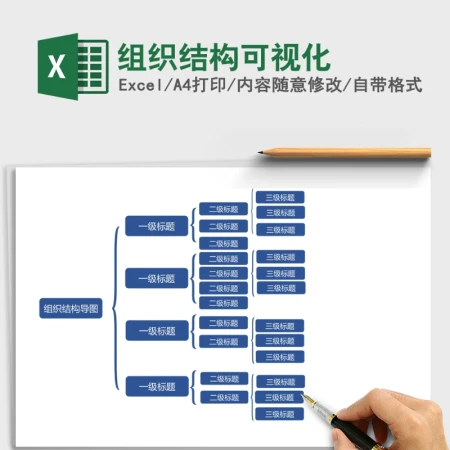 组织结构可视化Excel模板 组织结构可视化Excel模板