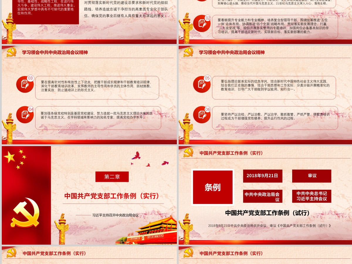 2021中国共产党支部工作条例PPT (Web)