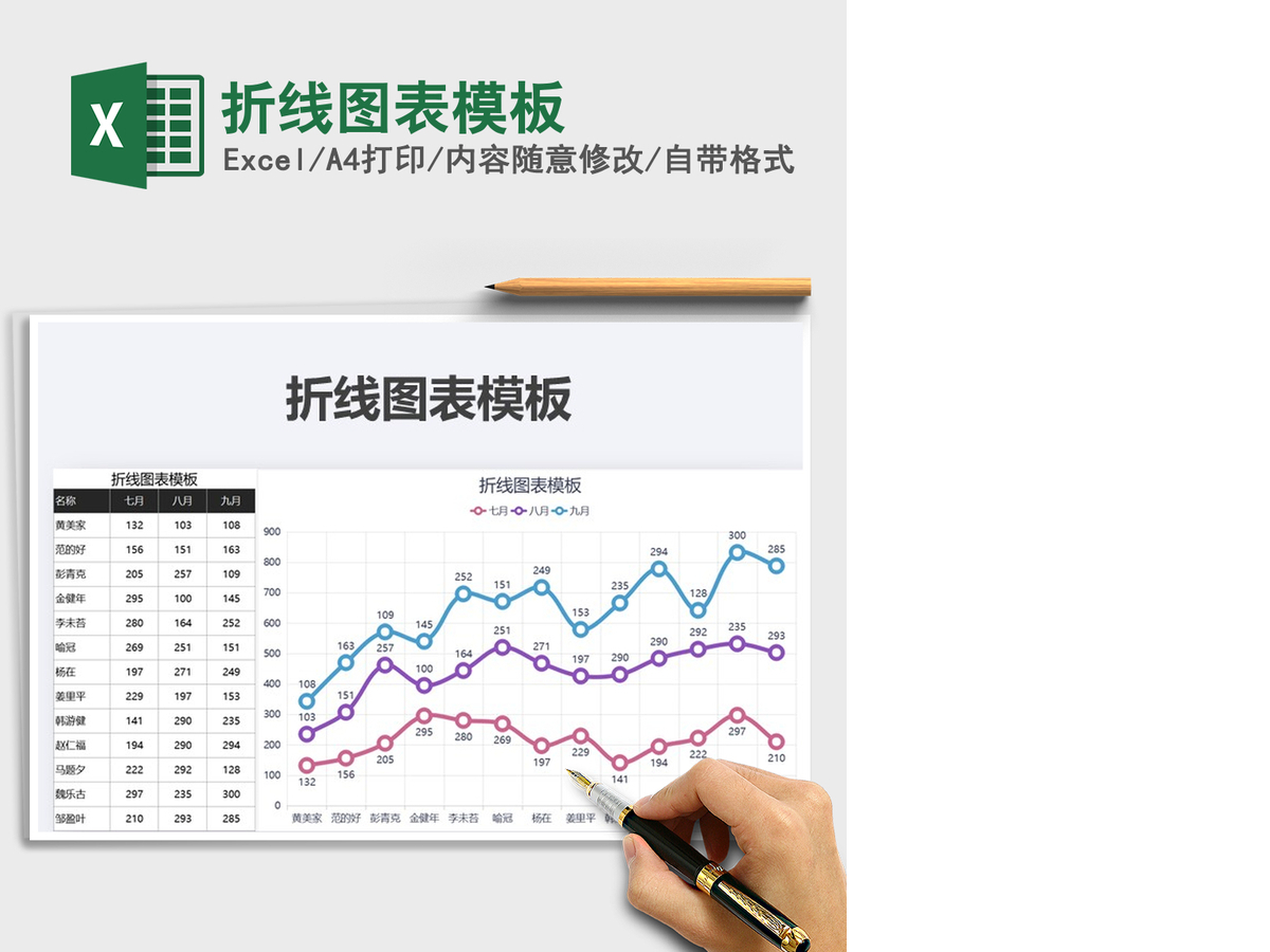 2021年折线图表模板 2021年折线图表模板