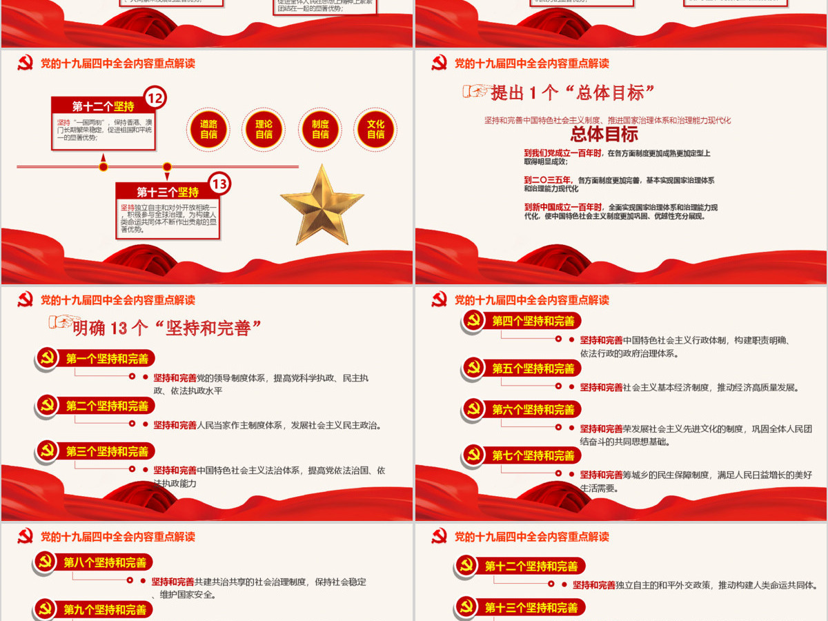 中国共产党第十九届四中全会公报解读PPT--含讲稿 中国共产党第十九届四中全会公报解读PPT--含讲稿