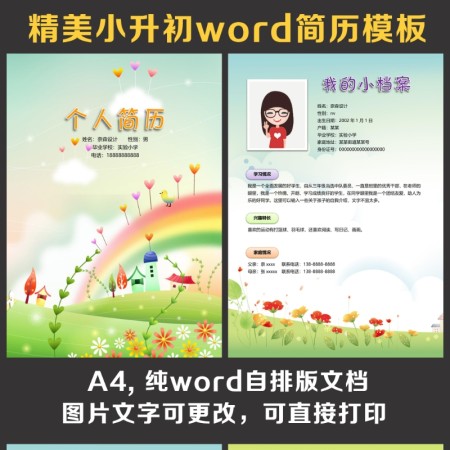 小升初简历