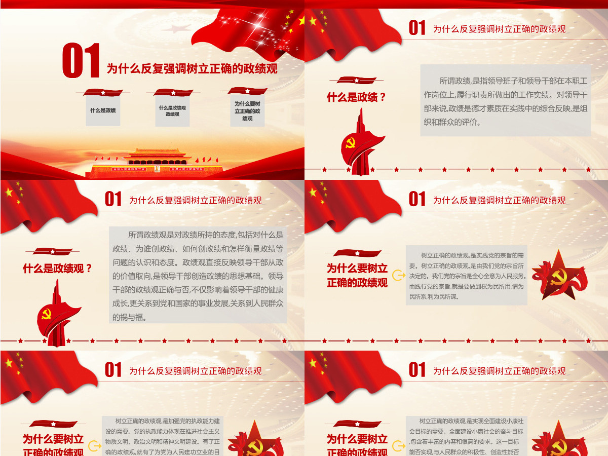 树立正确的政绩观PPT-含讲稿 树立正确的政绩观PPT-含讲稿