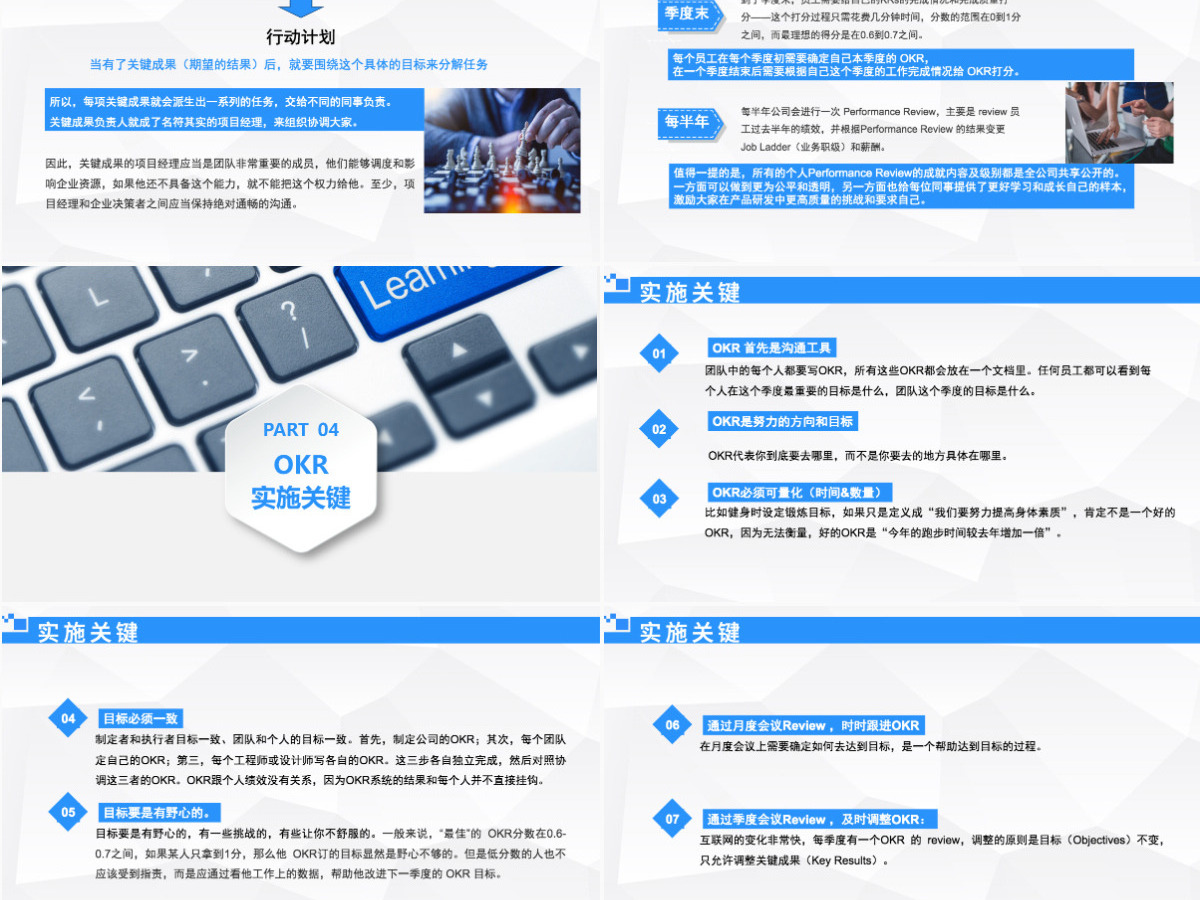 企业培训之OKR工作法目标与关键结果法PPT模板 企业培训之OKR工作法目标与关键结果法PPT模板