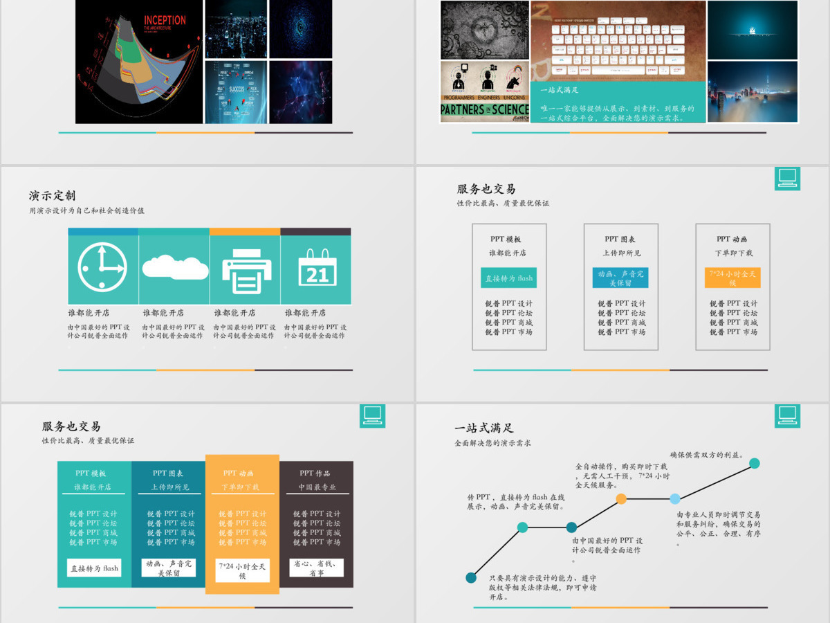 绿色系简约扁平商务风工作汇报动画图表ppt模板 绿色系简约扁平商务风工作汇报动画图表ppt模板