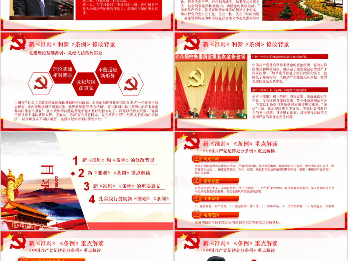 学习廉洁自律准则和纪律处分条例党课PPT