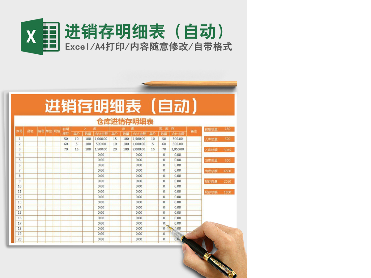 2021年进销存明细表(自动) 2021年进销存明细表(自动)