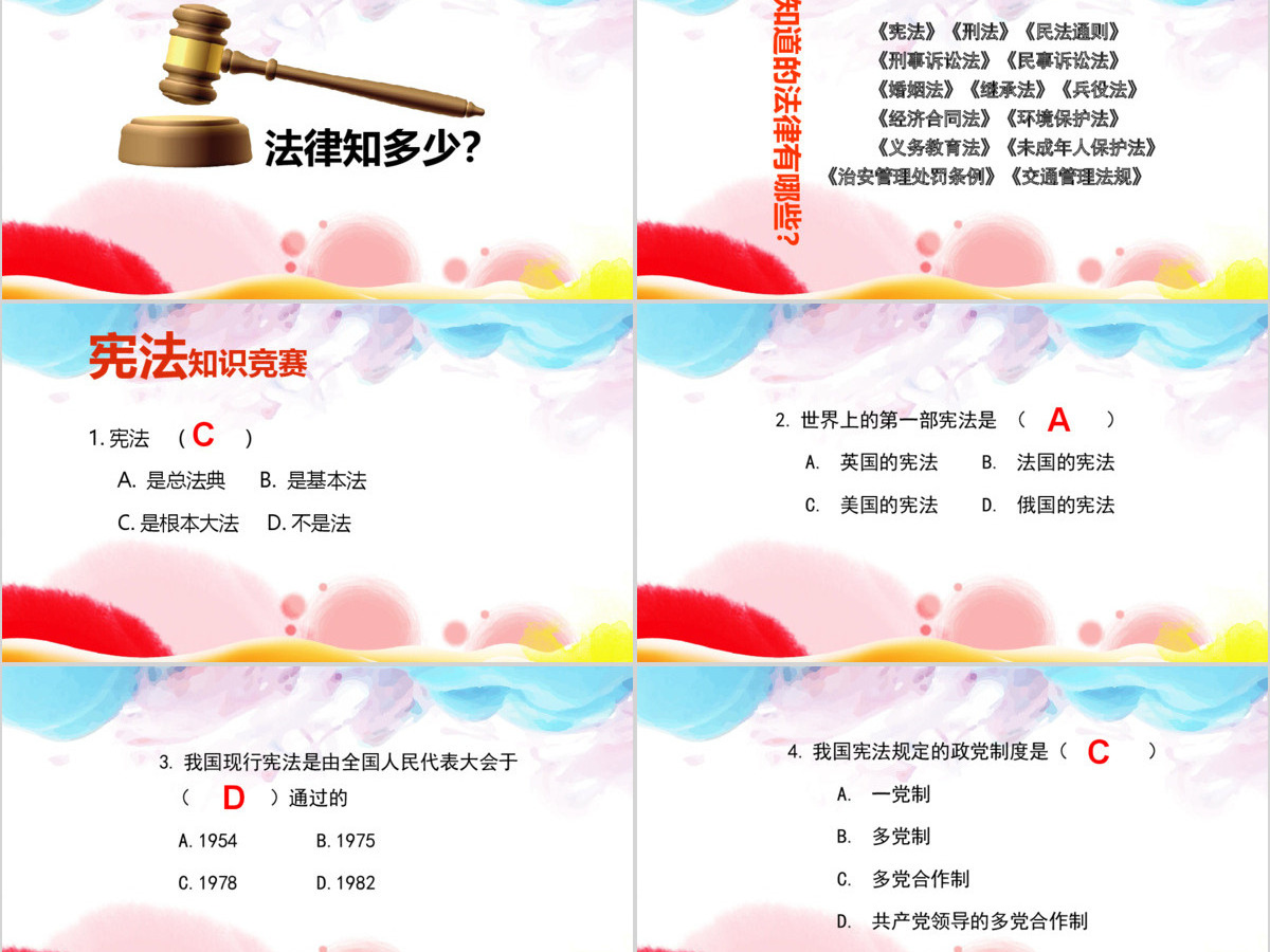 国家宪法日学习宪法讲宪法PPT模板 国家宪法日学习宪法讲宪法PPT模板