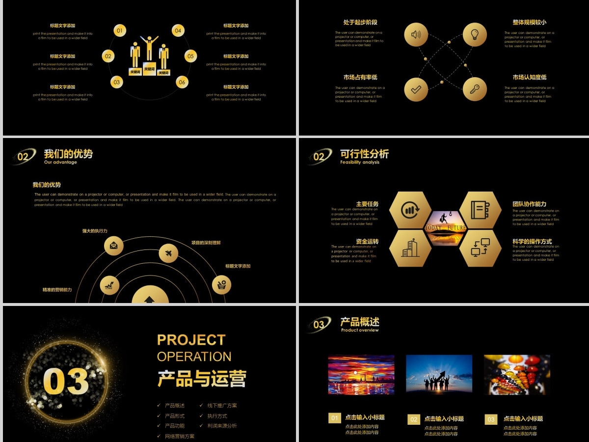 黑金色高端商务企业融资招商项目商业计划书创业计划书PPT模板 黑金色高端商务企业融资招商项目商业计划书创业计划书PPT模板