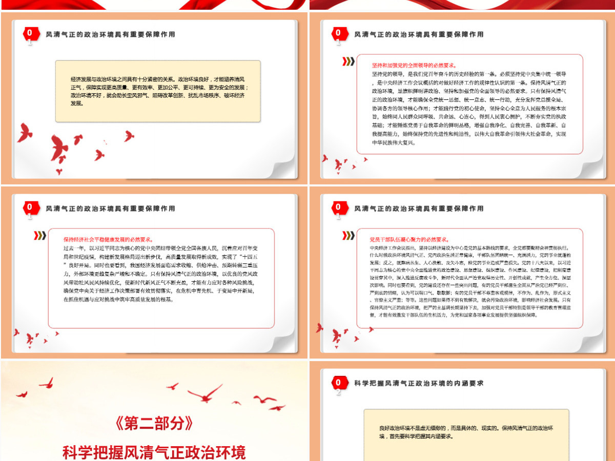 保持风清气正的政治环境红色大气迎接党的二十大胜利召开党风廉政专题微党课PPT 保持风清气正的政治环境红色大气迎接党的二十大胜利召开党风廉政专题微党课PPT