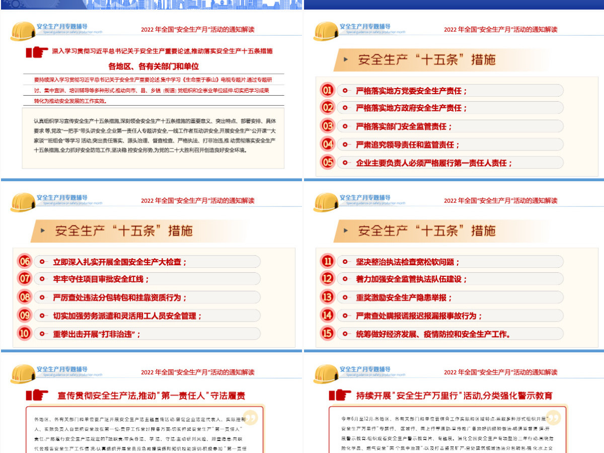 2022安全生产月简洁大气遵守安全生产法当好第一责任人企业安全生产专题课件PPT 2022安全生产月简洁大气遵守安全生产法当好第一责任人企业安全生产专题课件PPT