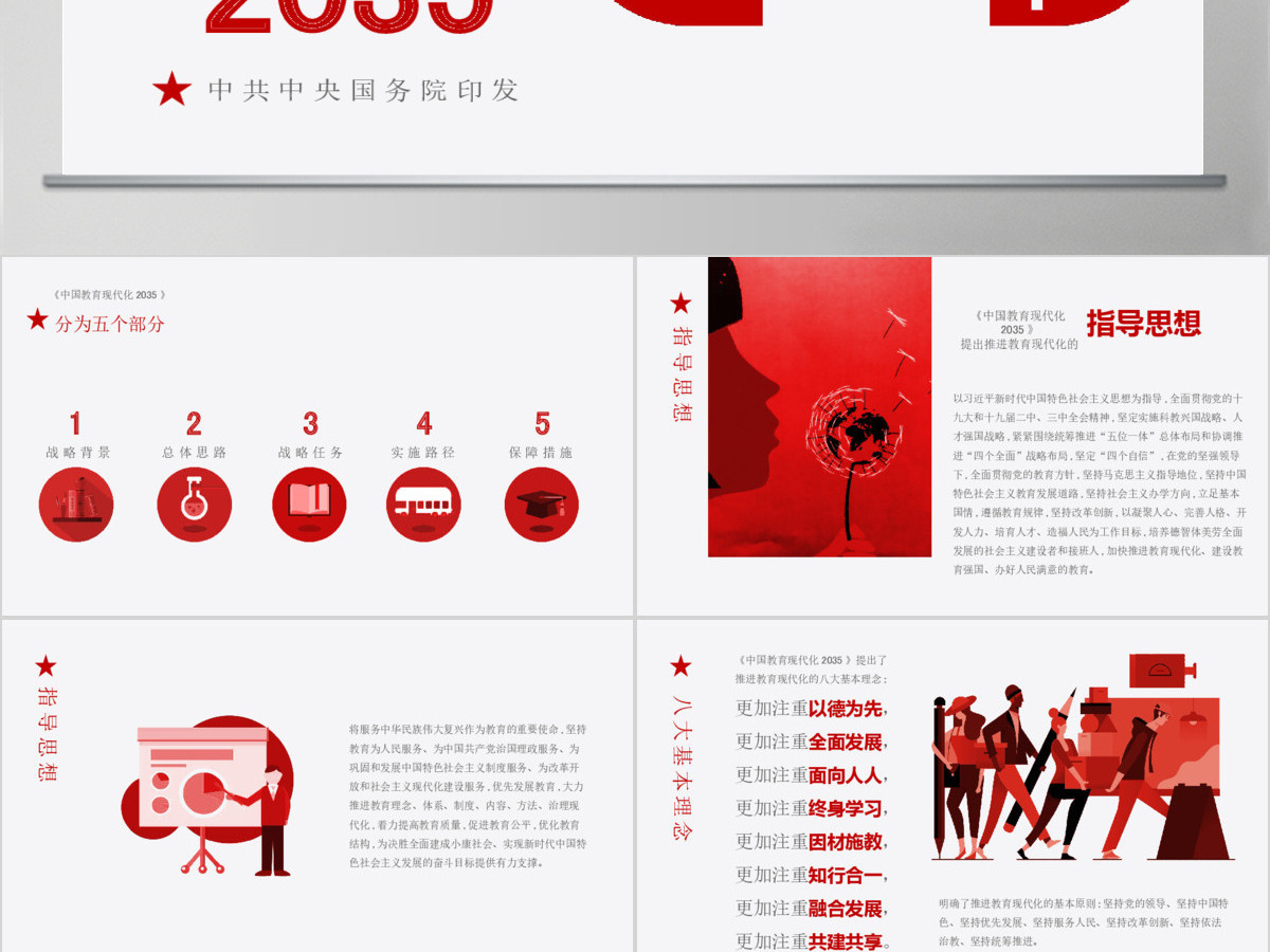 原创落实贯彻《中国教育现代化2035》PPT-版权可商用 原创落实贯彻《中国教育现代化2035》PPT-版权可商用