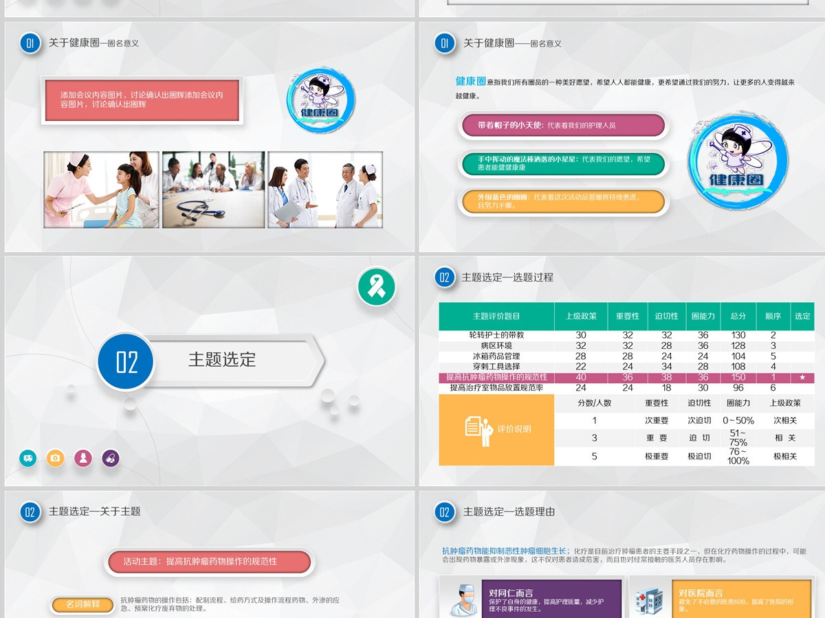 内容完整护理品管圈成果汇报PPT模板 内容完整护理品管圈成果汇报PPT模板