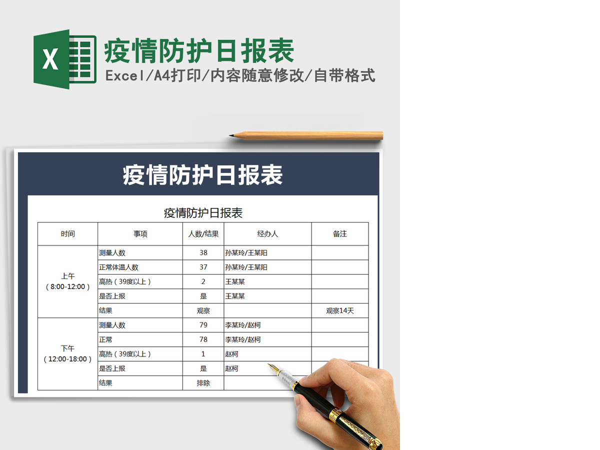2021年疫情防护日报表 2021年疫情防护日报表