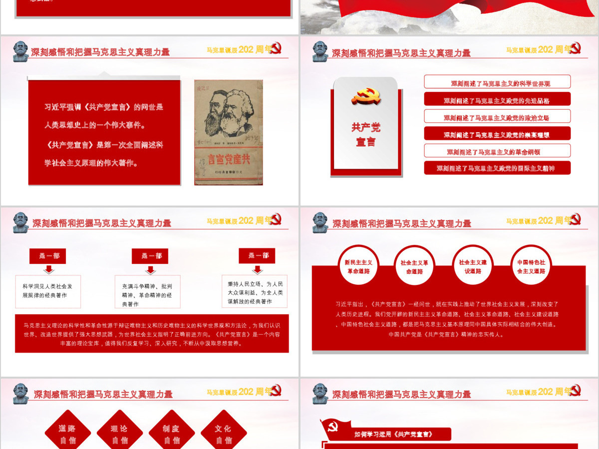 克思诞辰200周年重温共产党宣言PPT 克思诞辰200周年重温共产党宣言PPT
