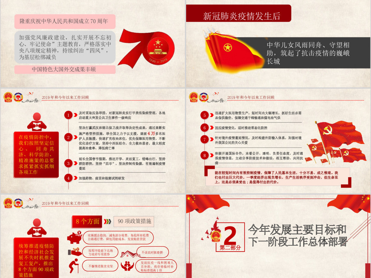 2020全国两会政府工作报告解读PPT