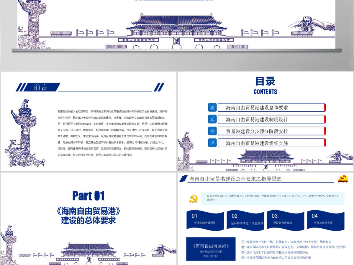 全面学习解读海南自由贸易港建设总体方案PPT模板