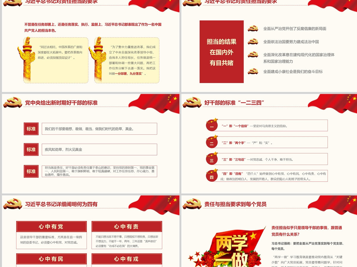 立足岗位讲奉献勇于担当比作为党员专题课件