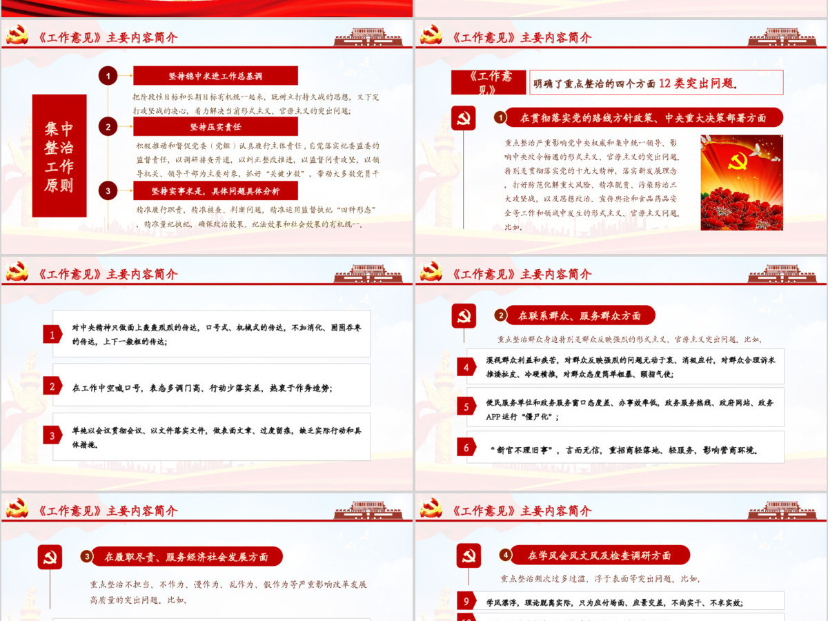 关于贯彻落实习近平总书记重要指示精神 集中整治形式主义、官僚主义的工作意见PPT 关于贯彻落实习近平总书记重要指示精神 集中整治形式主义、官僚主义的工作意见PPT