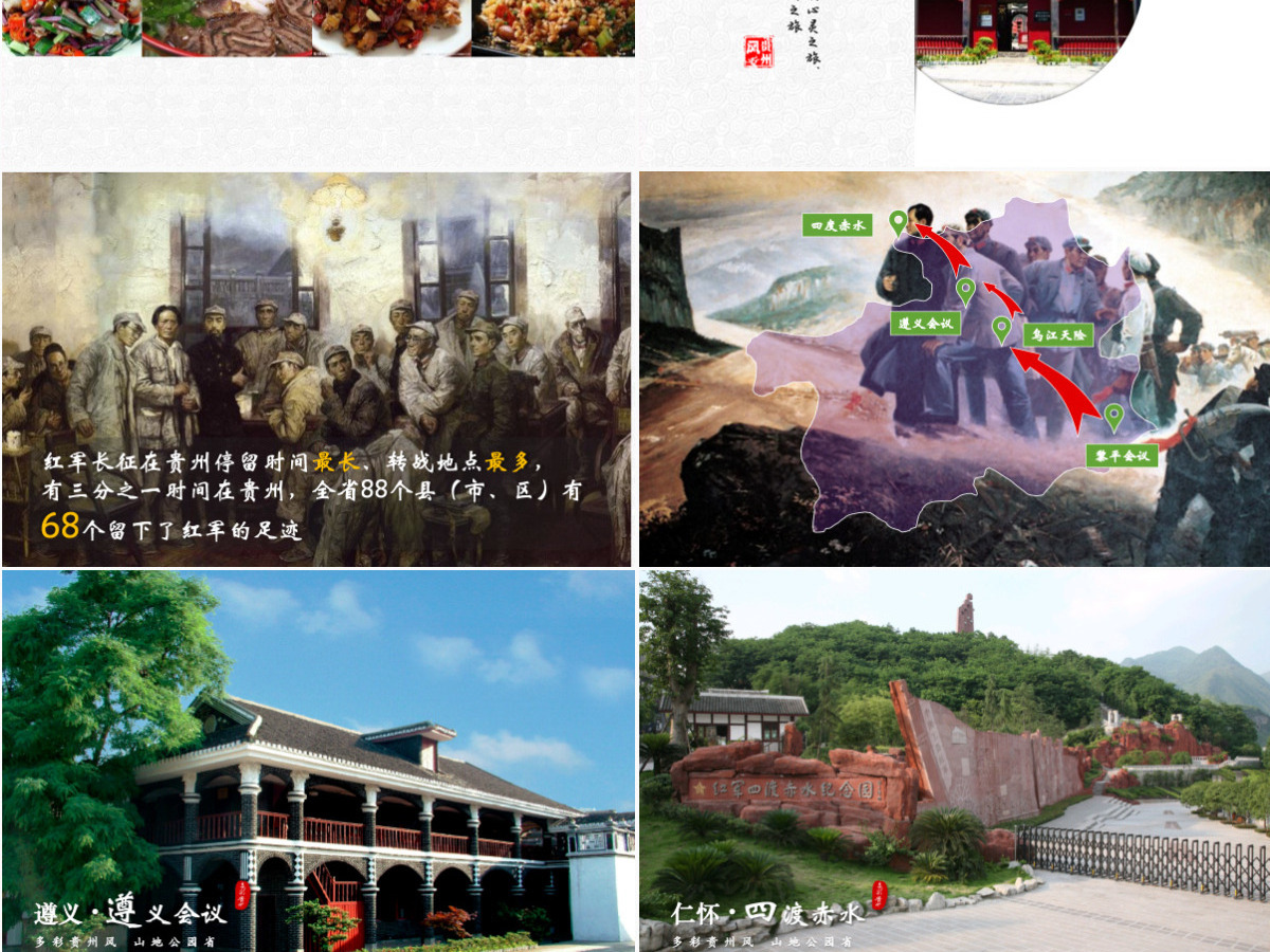 一个PPT读懂多彩贵州旅游——贵州旅游景点宣传ppt模板