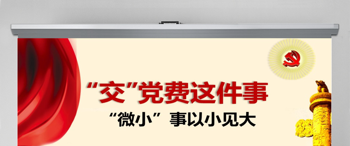 简约交党费PPT模板 简约交党费PPT模板