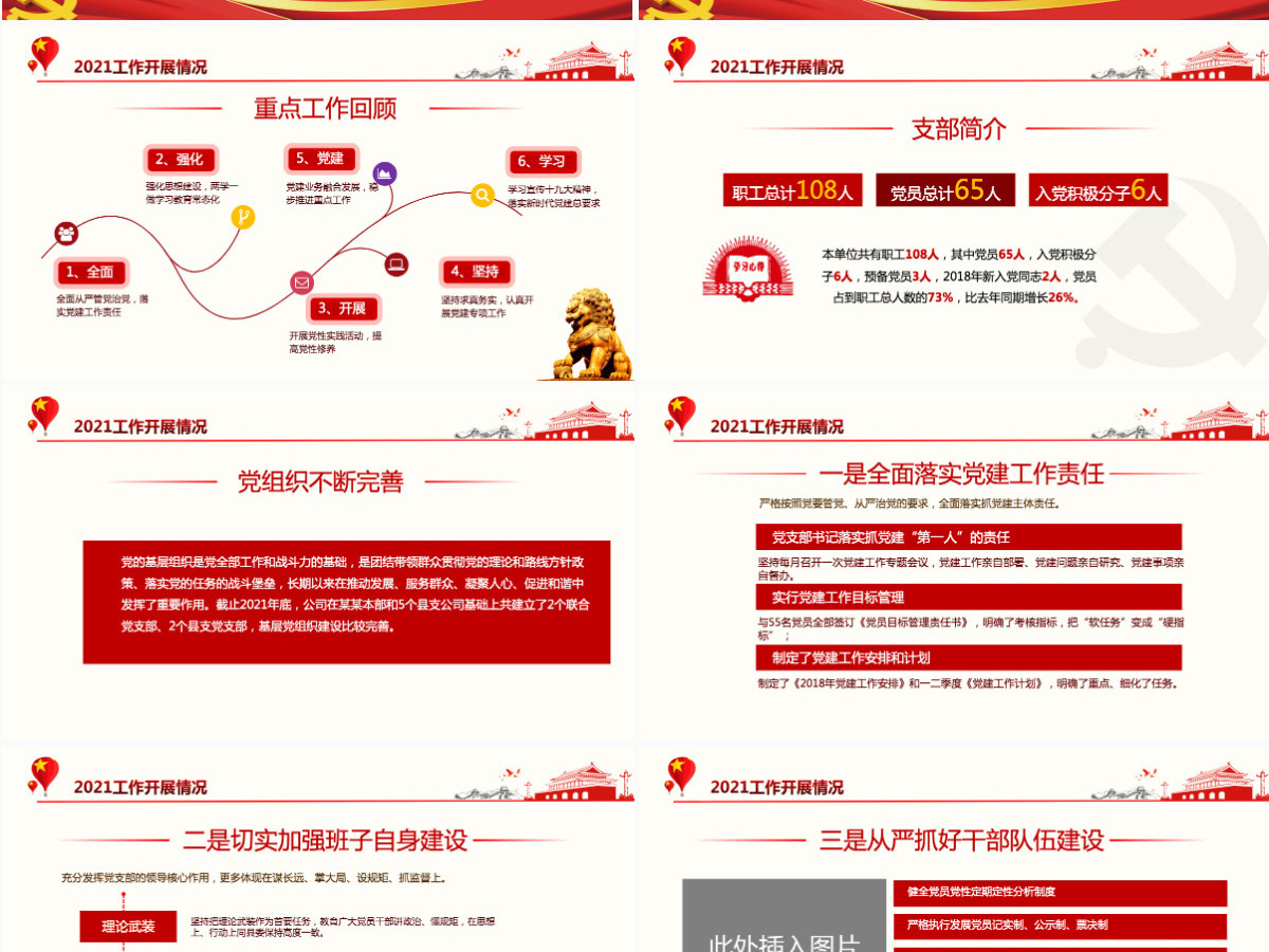 大气简约年终党建工作总结基层党组织党支部年度工作汇报新年工作计划述职述廉报告PPT模板 大气简约年终党建工作总结基层党组织党支部年度工作汇报新年工作计划述职述廉报告PPT模板