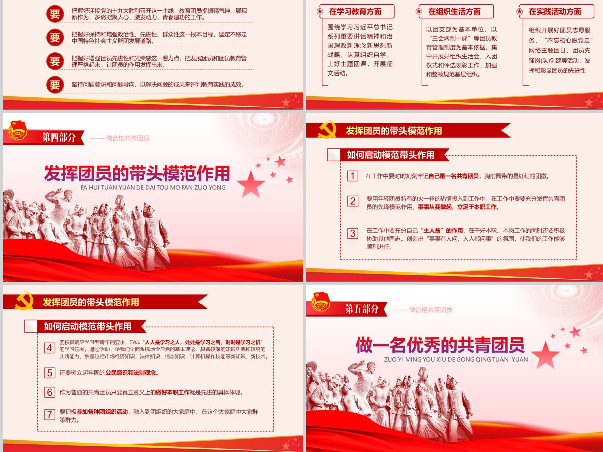 中国共青团PPT模板