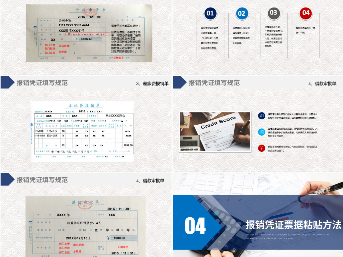 原创蓝色企业财务部报销流程培训课件ppt 原创蓝色企业财务部报销流程培训课件ppt