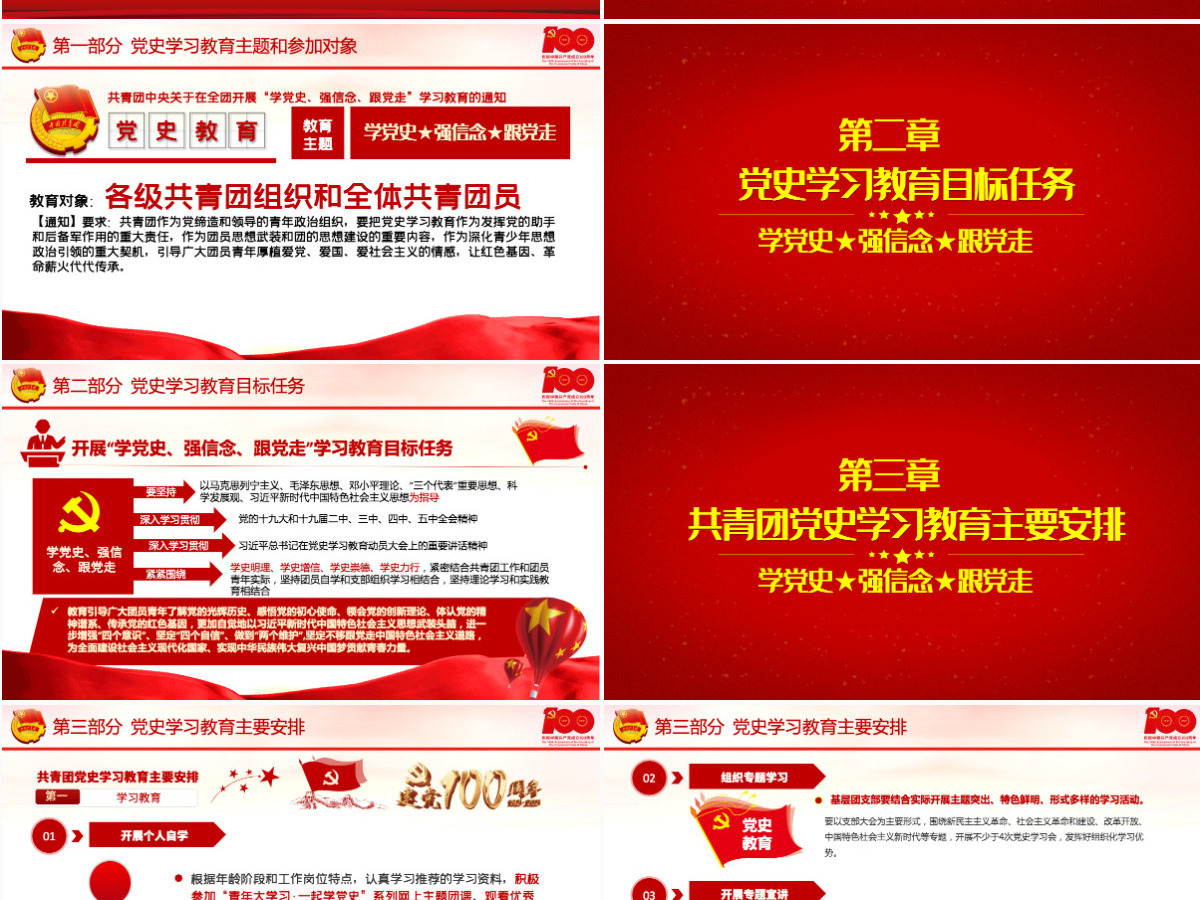 2021学党史强信念跟党走PPT共青团中央关于在全团开展党史学习教育的通知-含讲稿 2021学党史强信念跟党走PPT共青团中央关于在全团开展党史学习教育的通知-含讲稿
