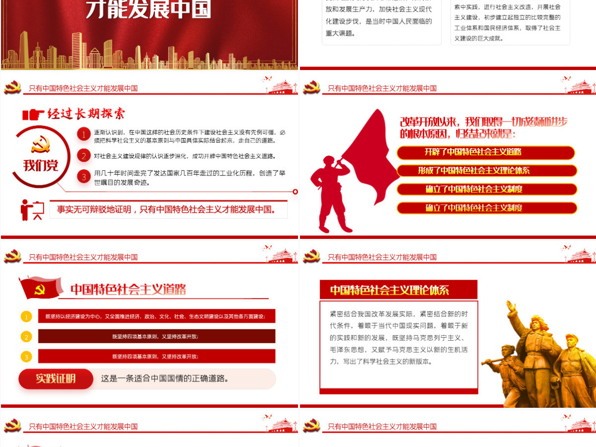 历史的结论人民的选择PPT2021年质感红色建党100周年七一建党节学党史系列专题党课课件-含讲稿